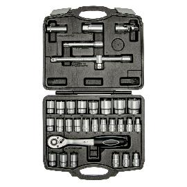 Steckschlüsselgarnitur 1/2 Zoll, 32-teilig Produktbild